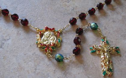 Handmade Christmas Rosary